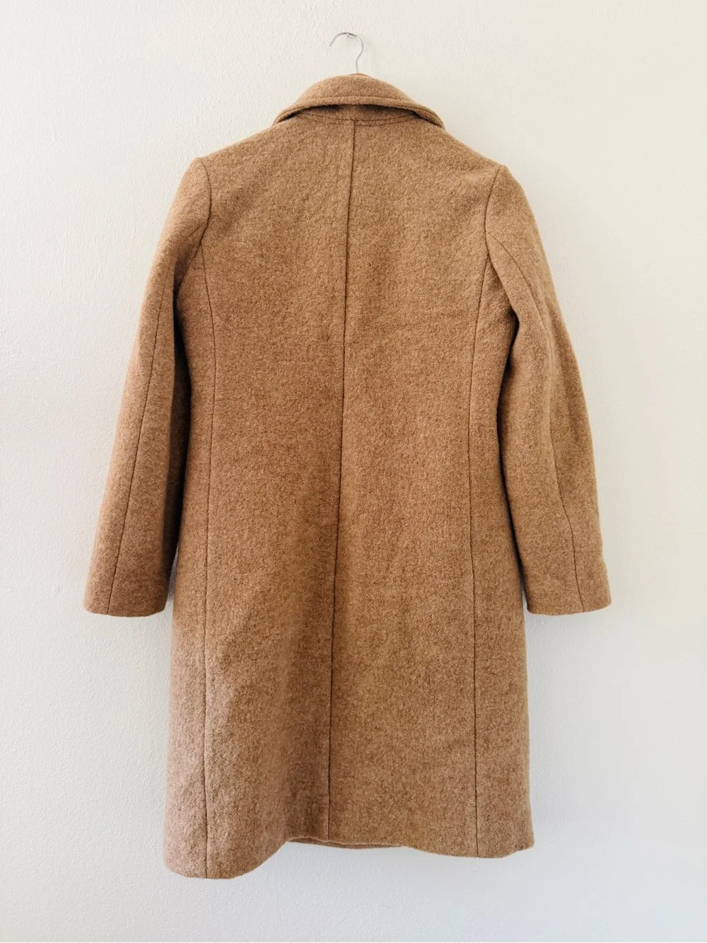 J. Crew Daphne Italian Boiled Wool Top Coat Camel Color